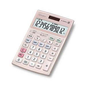 CASIO(カシオ) 本格実務電卓 12桁 検算機能 ジャストタイプ ピンク JS-20WKA-PK-N グリーン購入法適合 エコマーク認定