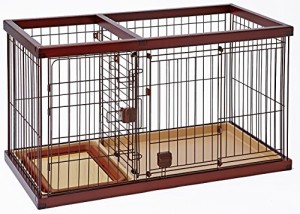 ペティオ (Petio) トイレのしつけが出来る ドッグルームサークル ブラウン スモール