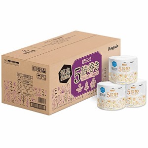 アイリスプラザ(IRIS PLAZA) 【ケース販売】ペンギン トイレットペーパー 個包装 ダブル 芯なし超ロング 長さ5倍巻 125m 16ロ