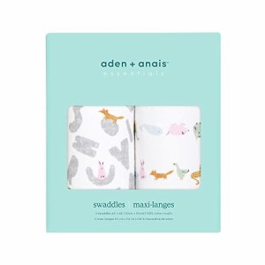 aden + anais essentials(エイデンアンドアネイエッセンシャルズ) 【日本正規品】おくるみ スワドル 2本入り ベビー 新生