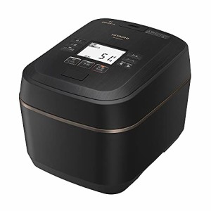 日立 炊飯器 5.5合 圧力&スチームIH 蒸気カット RZ-W100EM K 漆黒 八代目儀兵衛 監修 本体日本製 大火力 沸騰鉄釜 ふっくら