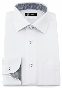 [アイシャツ] i-shirt 完全ノーアイロン ストレッチ 超速乾 レギュラーフィット 長袖 アイシャツ ワイシャツ メンズ ホワイト 清涼生