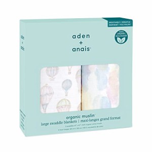 aden + anais(エイデンアンドアネイ) 日本正規品 おくるみ 2枚 セット 新生児 夜泣き対策 ガーゼ 赤ちゃん 出産祝い ベビー ギ