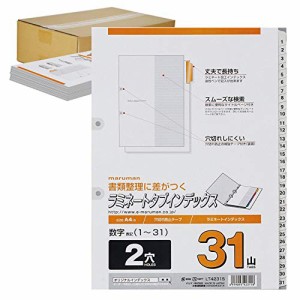 マルマン インデックス A4 2穴 インデックスシート 31山 数字入り 1組 40冊 LT4231SX40