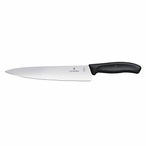 VICTORINOX(ビクトリノックス) シェフナイフ カービングナイフ 22cm ブラック スイスクラシック シェフナイフ 牛刀包丁 万能包丁