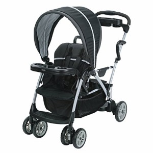 GRACO (グレコ) 二人乗りベビーカー ルームフォーツー 7か月頃から B型ベビーカー カップホルダー付 (ゴッサム BK) 2053963