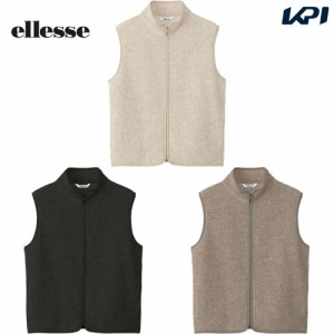 エレッセ Ellesse テニスウェア レディース   ウールパイルフルジップベスト EW823322 2023FW