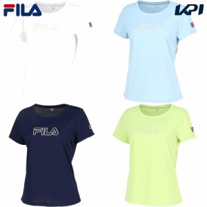 フィラ FILA テニスウェア レディース   アップリケTシャツ VL2819 2024SS