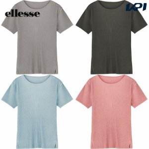 エレッセ Ellesse テニスウェア レディース フロウプリーツショートスリーブティ EW023107 2023FW