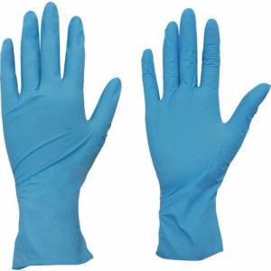トラスコ中山 TRUSCO 使い捨てニトリル極薄手袋 粉無L ブルー （100枚入） TGL-726NL-A [A020501]