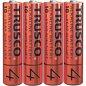 トラスコ中山 TRUSCO アルカリ乾電池10年 単4 （4本入） TLR03GPL-4S [A230101]