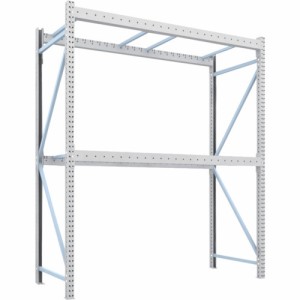 トラスコ中山 【代引不可】 【個人宅不可】 TRUSCO パレットラック1トン用2500X1000XH3000 2段 単体 1D-30B25-10-2 [A020501]