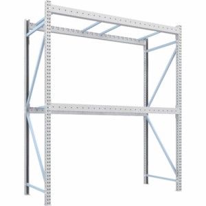 トラスコ中山 【代引不可】 【個人宅不可】 TRUSCO パレットラック2トン用2500X1000XH3000 2段 単体 2D-30B25-10-2 [A020501]