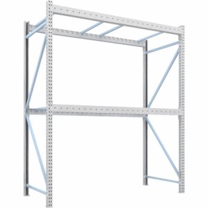 トラスコ中山 【代引不可】 【個人宅不可】 TRUSCO パレットラック2トン用2500X1100XH3000 2段 単体 2D-30B25-11-2 [A020501]