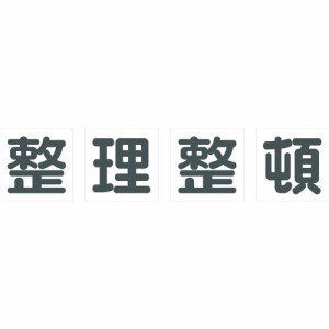 トラスコ中山 TRUSCO マグネット式構内標識 500X500 整理整頓 4文字1組 TKHM-500SS [A020501]