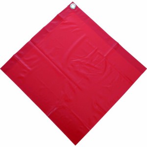 トラスコ中山 TRUSCO 安全表示旗 赤 PVC 400mmX400mm 厚み0.2mm SFR-400 [A020501]