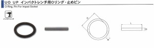 旭金属 ASAHI インパクトレンチ用Oリング 1 UO0800 【001008】 [A010925]