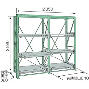 ムラテック KDS 【代引不可】 【個人宅不可】 金型収納ラック  スライドラックSSR10-2809-3FTR SSR10-2809-3FTR [I270303]