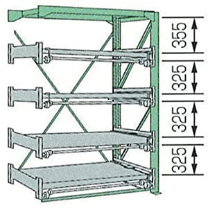 ムラテック KDS 【代引不可】 【個人宅不可】 金型収納ラック  スライドラックSSR10-2009-4FR SSR10-2009-4FR [I270303]