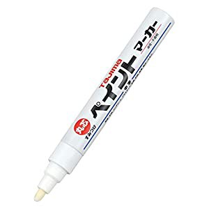 TJMデザイン タジマ すみつけペイントマーカー 硬質・長芯（中字・丸芯）白 SPEM-WHI [A031114]