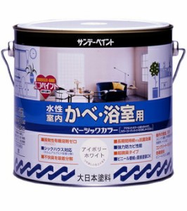 ☆送込☆ サンデーペイント 水性室内かべ・浴室用ベーシックカラー 3L アイスグリーン No.260775 [A190212]