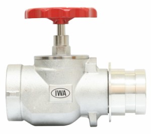 岩崎製作所 IWA 認定合格品 消火栓（散水栓）バルブ 吐出側角度１８０° 50×180° 散水栓・消火栓関連 06M5018B [A062301]