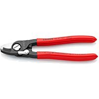 クニペックス KNIPEX ケーブルカッター（バネ付）ストリップ付 No.9541-165 [A011114]