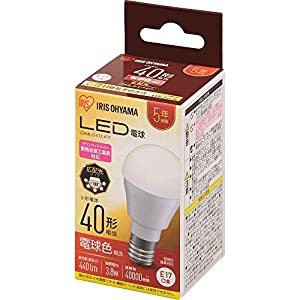 アイリスオーヤマ IRIS LED電球 E17 広配光 40形相当 電球色  LDA4L-G-E17-4T7 [E010204]