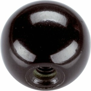 ロームヘルド・ハルダー HALDER ボールノブ DIN 319 モールドネジ付 形状C 黒 24560.0050 [A230101]