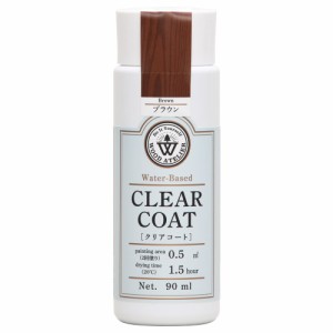 和信ペイント Wood Atelier クリアコート CC-11 ブラウン 90ml No.800711 [A190803]