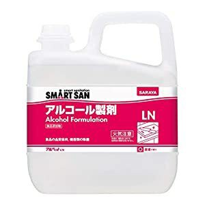 ☆送込☆ サラヤ 除菌剤 サラヤ 【※軽税】SMART SAN食品添加物アルコール製剤 アルペットLN 5L 40027 [D011016]