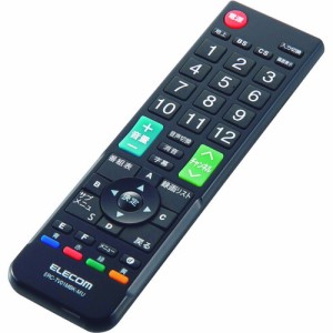 エレコム エレコム 12メーカー対応マルチテレビリモコン（Mサイズ） ERC-TV01MBK-MU [A230101]