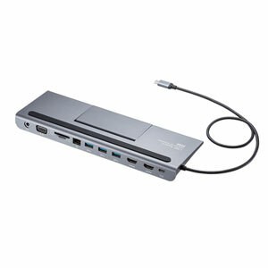 サンワサプライ 【代引不可】 USB Type-Cドッキングステーション(HDMI/VGA対応) USB-CVDK8 [F040323]