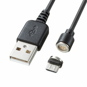 ☆送込☆ サンワサプライ Magnet脱着式microUSBケーブル（データ＆充電）1m KU-MGD1 [F040215]