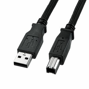 サンワサプライ ナイロンメッシュUSB2.0ケーブル KU20-NM30K2 [F040323]