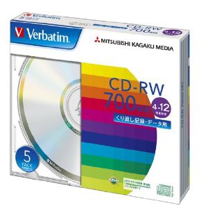 三菱化学メディア PC DATA用 CD-RW [3510] SW80EU5V1 [F040218]