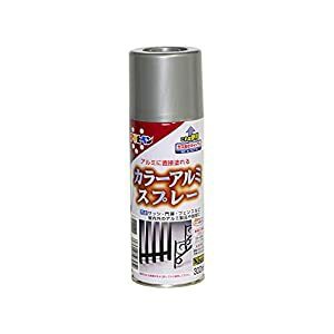 ☆☆ アサヒペン カラーアルミスプレー 300ML シルバーメタリック   [665-507952]