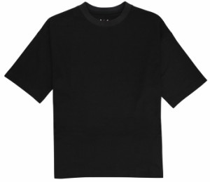 おたふく手袋 fubar FB-700 5分袖クールTシャツ 黒 S  [A060513]