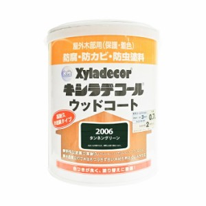 カンペハピオ ALESCO 水性キシラデコール ウッドコート タンネングリーン 0.7L No.00097670130000 [A190601]