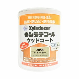 カンペハピオ ALESCO 水性キシラデコール ウッドコート ライトアイボリー 0.7L No.00097670490000 [A190601]