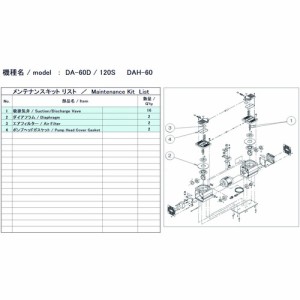 アルバック機工 ULVAC DA-60D/120S用メンテナンスキット DA-60D/120S MAINTENANCEKIT [A230101]