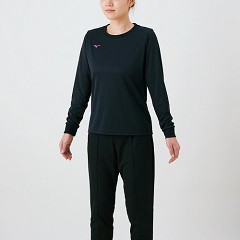 ミズノ MIZUNO ナビドライ 長袖Tシャツ バレーボール レディースウェア 32MA1395-09