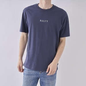 ラスティー RUSTY メンズ 半袖 Tシャツ BASIC FIT 912502-NVY