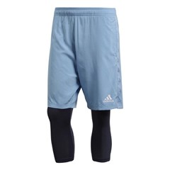 adidas Men's Triple Stripe Sliding Shorts w/ Cup