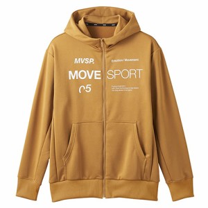 デサント DESCENTE ムーブスポーツ ライトスムーススウェット オーセンティックロゴ フルジップフーディー（ユニセックス） DMMWJF20-BG