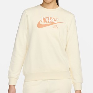 ナイキ NIKE ウィメンズ NSW クラブフリース フレンチテリー グラフィック クルーネック レディース 長袖 FN3629-113