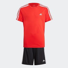 アディダス　adidas　ジュニア D2M 3ストライプス Tシャツショーツ　上下セット　トレーニング　ジュニアウェア　GN1493