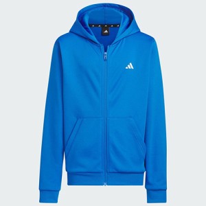 アディダス adidas トレーニング エッセンシャルズ AEROREADY ロゴ ウォーム フルジップパーカー（ジュニア） IK4643