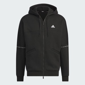 アディダス adidas ワーディング ルーズフィット フリース フルジップパーカー（ジェンダーニュートラル） IK7357