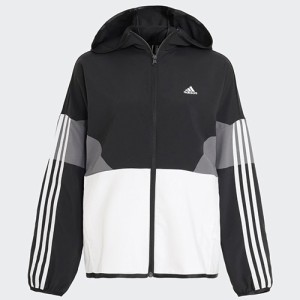 アディダス adidas シーズナル ルーズフィット カラーブロック フード付きクロスジャケット（レディース） IM8704